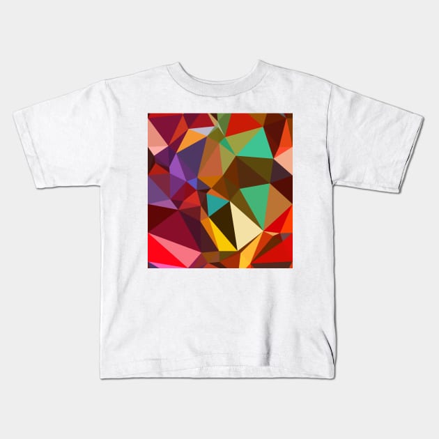 Cubist Pattern Kids T-Shirt by Dturner29